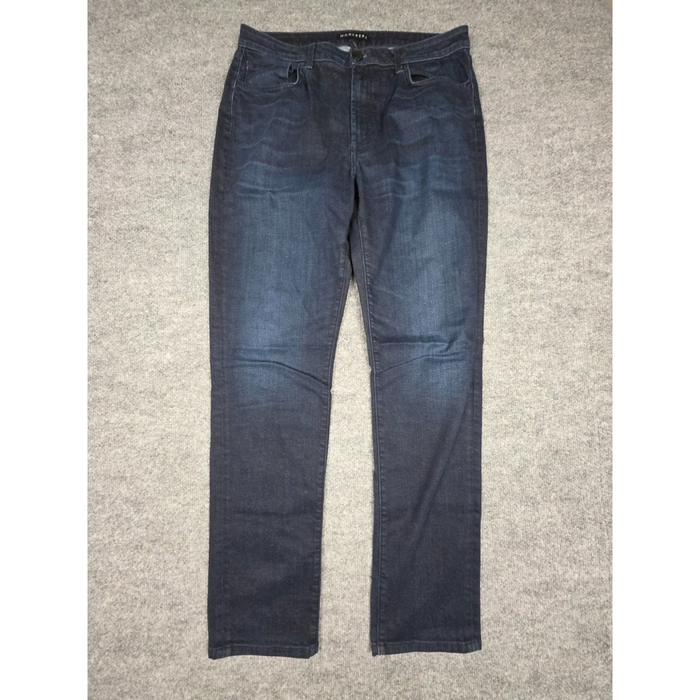 Monfrere Jeans Mens 34 (FITS 33x31) Dark Wash Blue Deniro Stretch Made USA